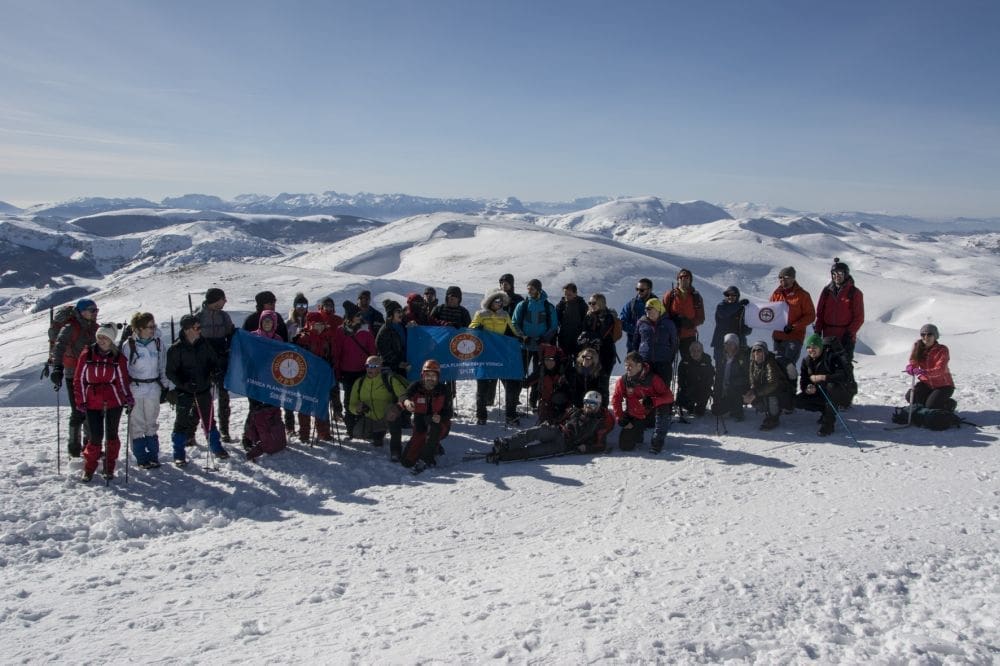 Splitski planinarski vodiči penjali se na Bjelašnicu sa sarajevskim i mostarskim kolegama