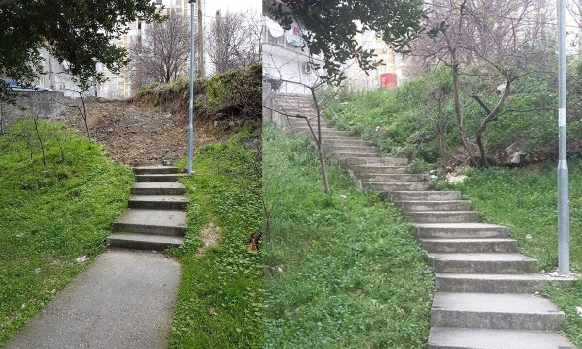 "Gradski kotar Pujanke čeka odgovor od stanara ulaza Pujanke 53, a sve u cilju postavljanja novih stepenica"