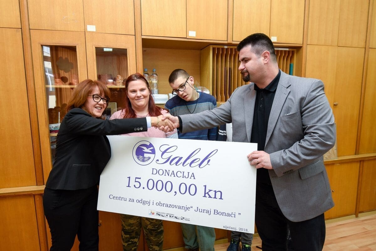 Tvrtka Galeb donirala Centar za odgoj i obrazovanje „Juraj Bonači“