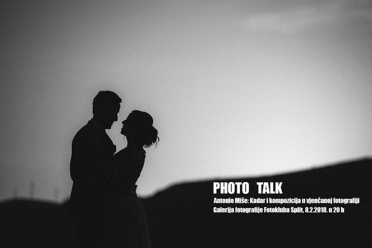 PHOTO TALK Trogirski fotograf Antonio Miše obrađuje temu kadriranja i kompozicije u vjenčanoj fotografiji