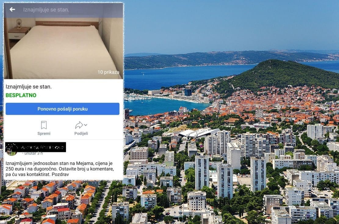 Podignuta kaznena prijava protiv 27-godišnjakinje koja je "iznajmila" tuđi stan u Splitu pet različitih osoba istovremeno