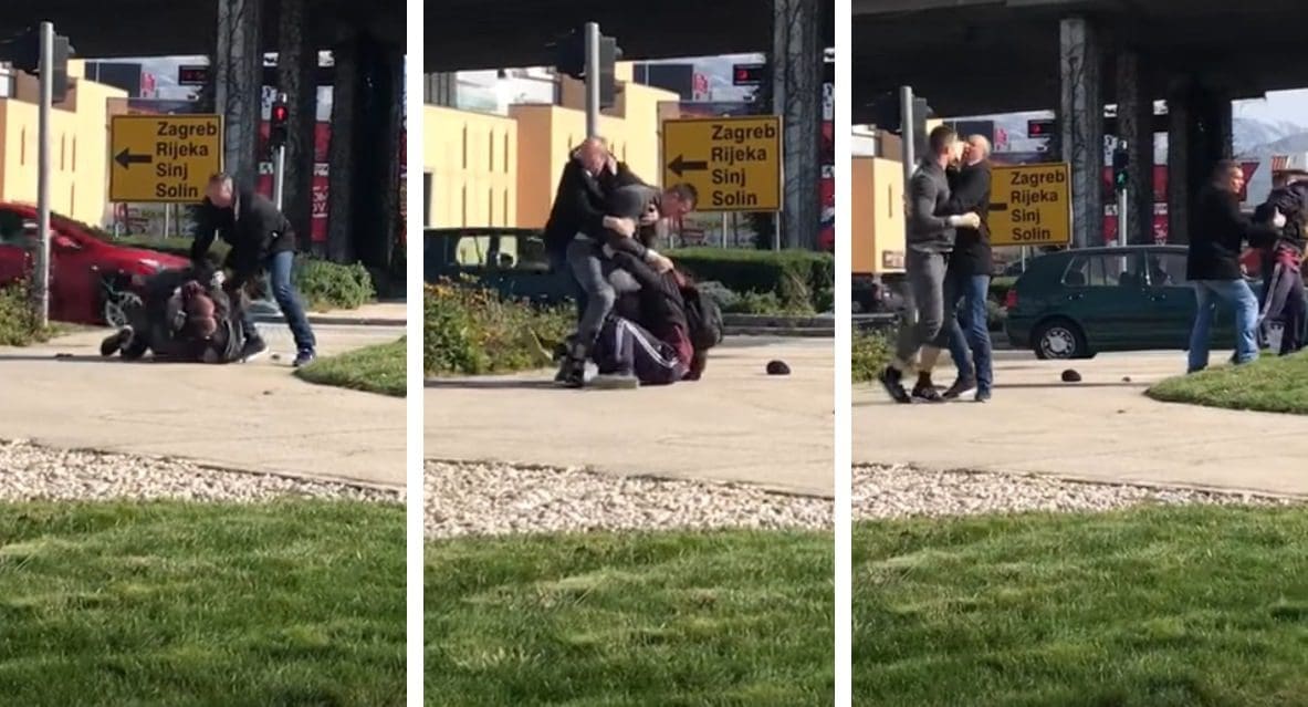 Split: Brutalna tučnjava dva muškarca nakon oduzimanja prednosti u prometu, pogledajte kako ih je razdvojio Ivica Puljak!