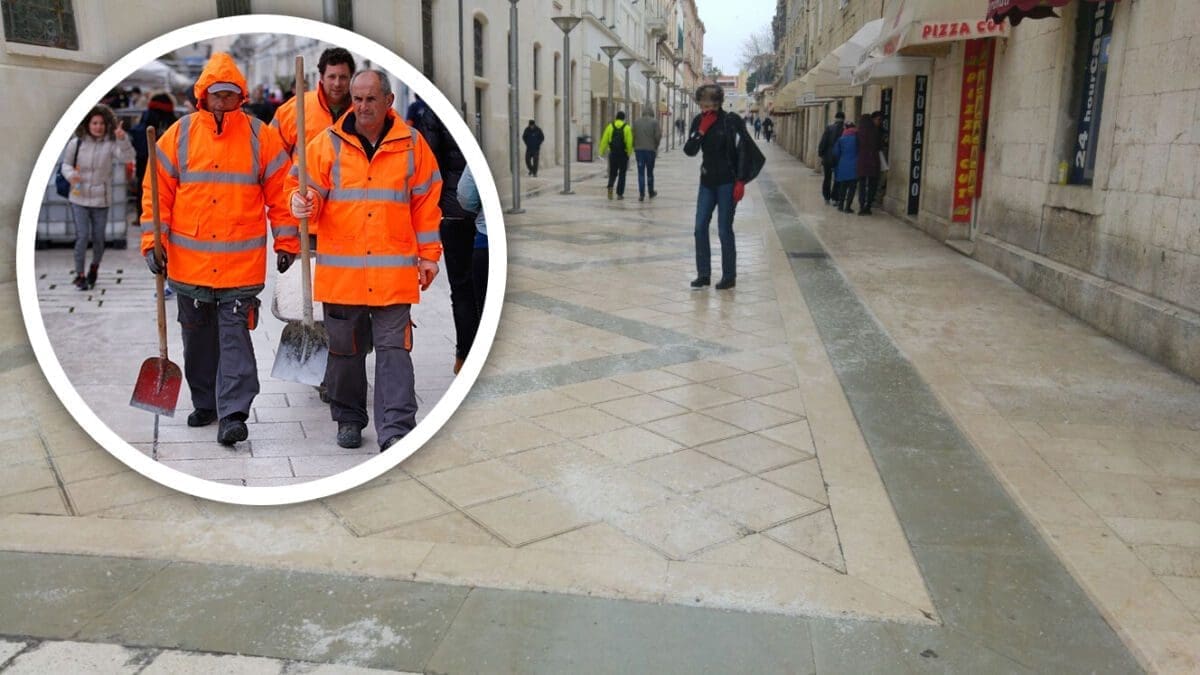 Split: Službe posule Rivu i Marmontovu solju, građani se žale da je tek sada opasno šetati