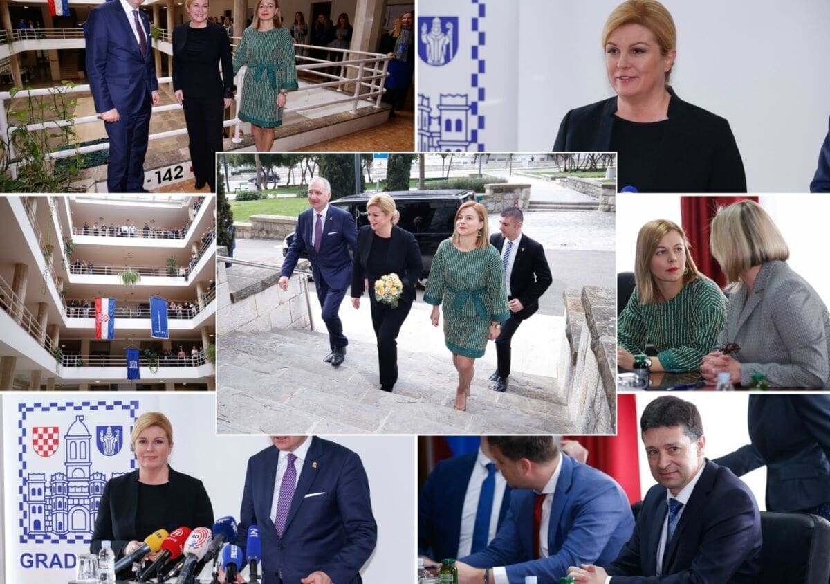 Predsjednica u Banovini: "Poražavajuće je da Split nema svoju zaobilaznicu, a treba se graditi i brza cesta prema Omišu"