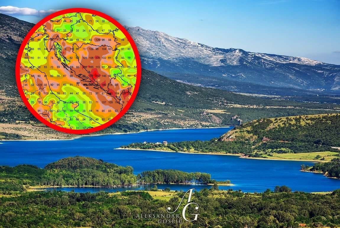 Problemi s oborinama neće zaobići ni Dalmaciju: Peruća svega 3 metra od vrha, prijete li nam poplave iz 2004.?