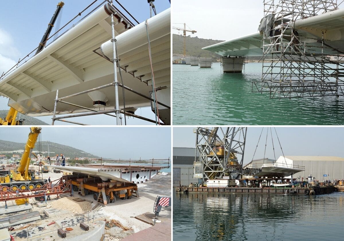 Iz Splita isporučen prvi čelični rasponski segment mosta "Čiovo - kopno"