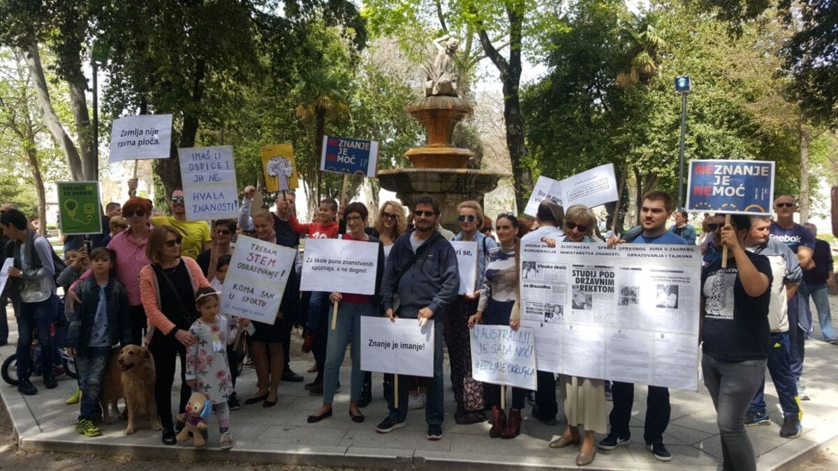 MARŠ ZA ZNANOST "Hrvatska se voli znanjem, a ne pseudoznanjem"