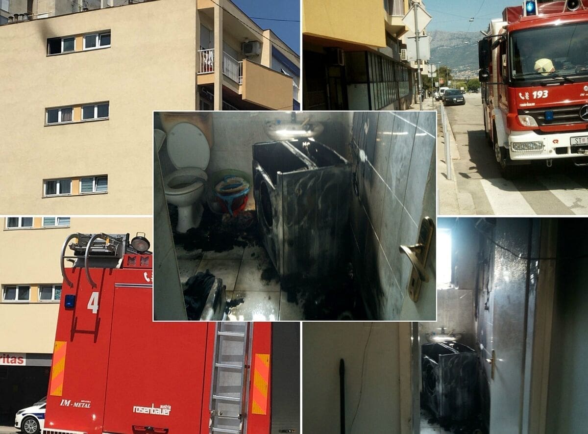 POŽAR STANA U SPINUTU "U samo nekoliko minuta izgorjelo kupatilo, vatrogasci spriječili katastrofu"