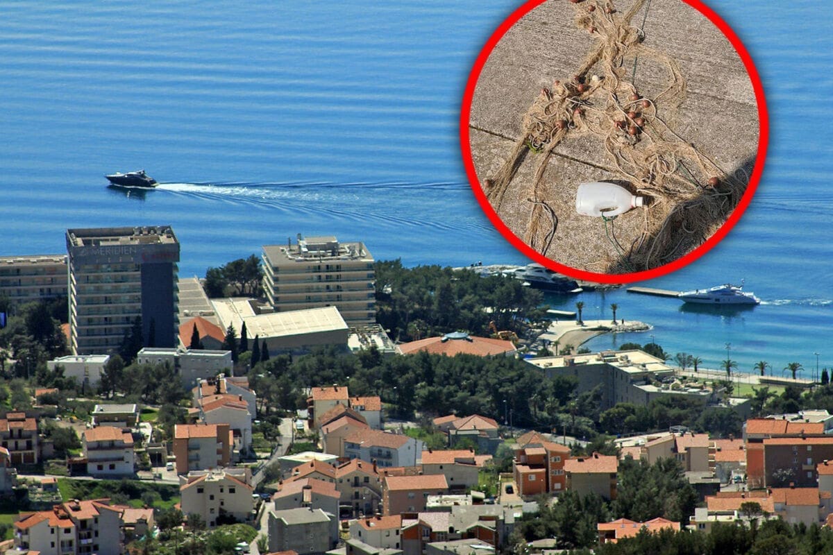 AKCIJA POMORSKE POLICIJE Kod Splita uhvaćeni krivolovci, zaplijenjeno preko pola kilometra mreža!