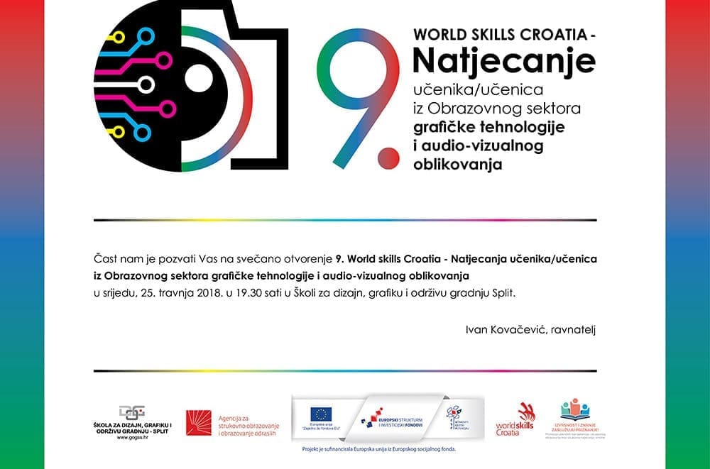 9. World skills Croatia u Školi za dizajn, grafiku i održivu gradnju Split