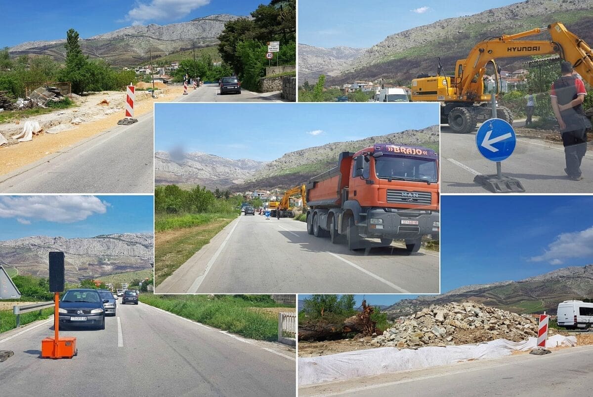 INTENZIVIRANJE RADOVA Na cestu prema Žrnovnici stižu dodatni strojevi: "Nadoknađujemo kišno razdoblje"