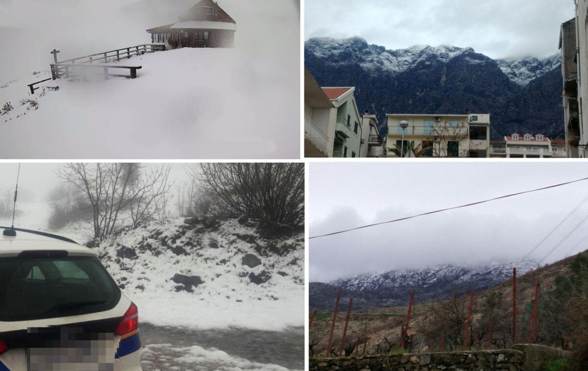 Travanjski snijeg u Dalmaciji: Pogledajte mećavu na Dinari, snijeg na Mosoru, Zelovu, Biokovu