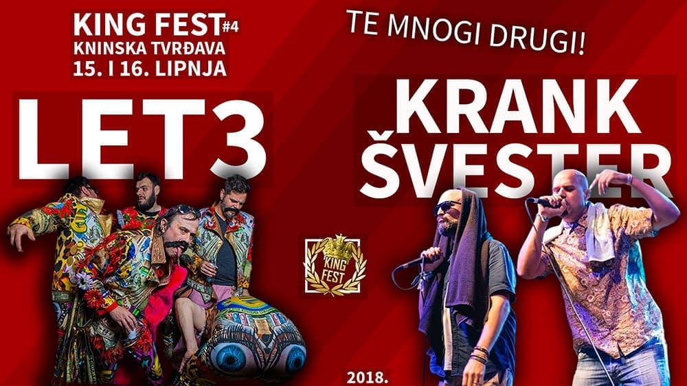 Poznati izvođači 4. festivala kraljevskog grada: U Knin stižu Let3, Krankšvester i mnogi drugi