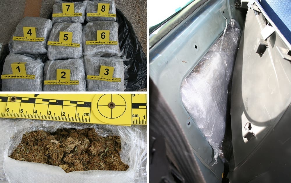 KAKAV ULOV Pokušao prokrijumčariti 7,5 kilograma marihuane u vratima automobila