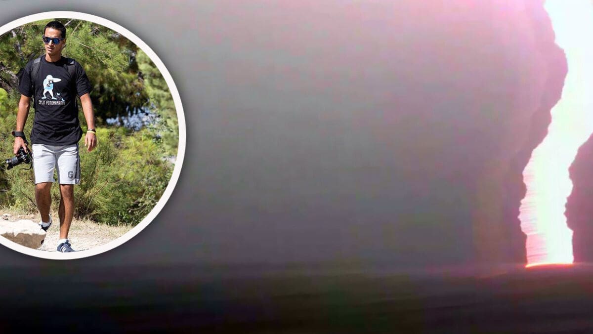 Kaštelanski lovac na oluje snimio bliski susret s munjom