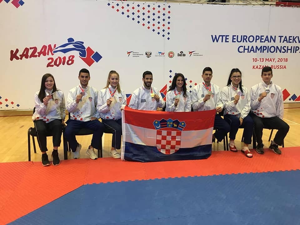 Hrvatska muška taekwondo reprezentacija drugoplasirana na europskom prvenstvu, Splićani doprinijeli uspjehu