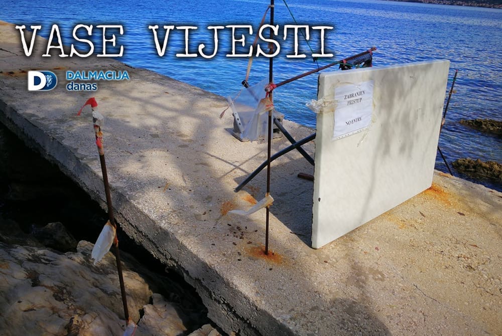 ČEKA LI SE NOVA NESREĆA? Urušeni mul na Benama prijeti sigurnosti kupača