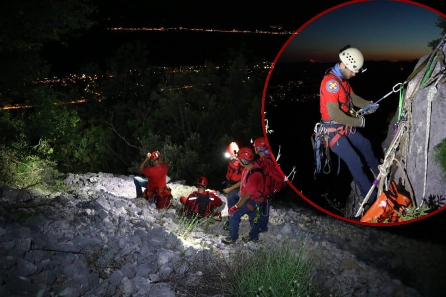 Pogledajte kako izgleda vježba spašavanja HGSS-a na Kozjaku iznad Kaštel Kambelovca