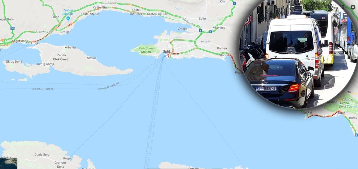 Prometni kolaps u dijelovima Splita i okolice: "Od Križina do Pazara 47 minuta vožnje"