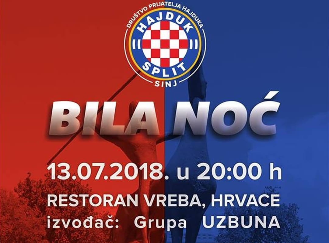 Ovog petka u Hrvacama "Bila noć": Hajdučka fešta uz bogatu lutriju i glazbu uživo