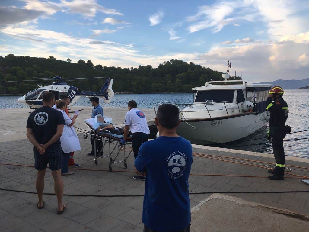 DRAMA NA MLJETU Mlada roniteljica osjetila slabost, spašavao je tim Hitne helikopterske medicinske službe