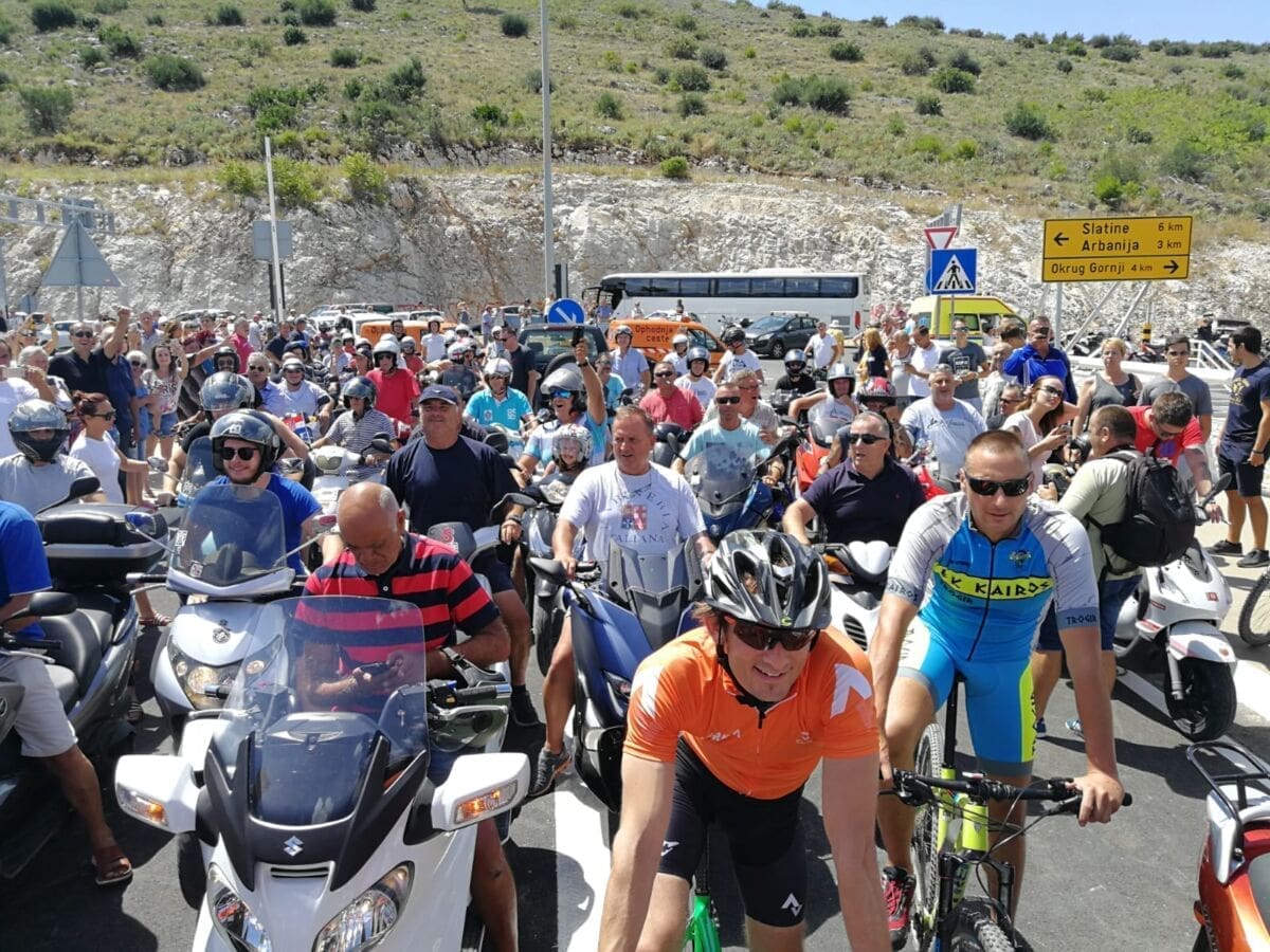 I TO SMO DOČEKALI Na desetke motorista i biciklista po prvi put prešlo novi Čiovski most