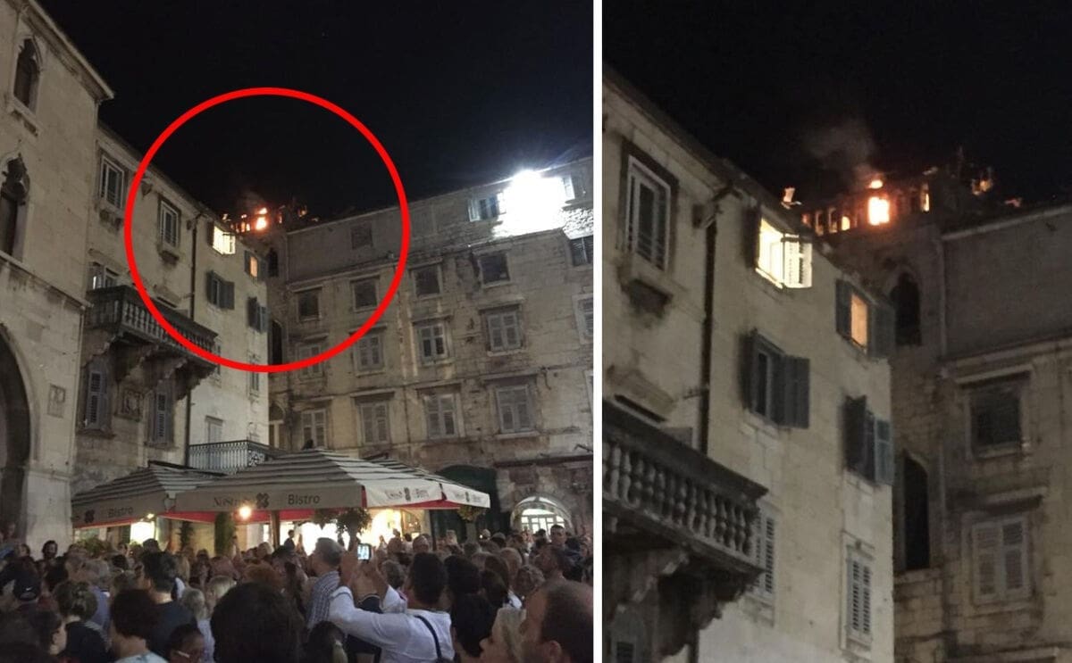 Kakva sramota: Dok Split na Pjaci odaje čast Oliveru, ekipa na krovu Palače roštilja uz vatru