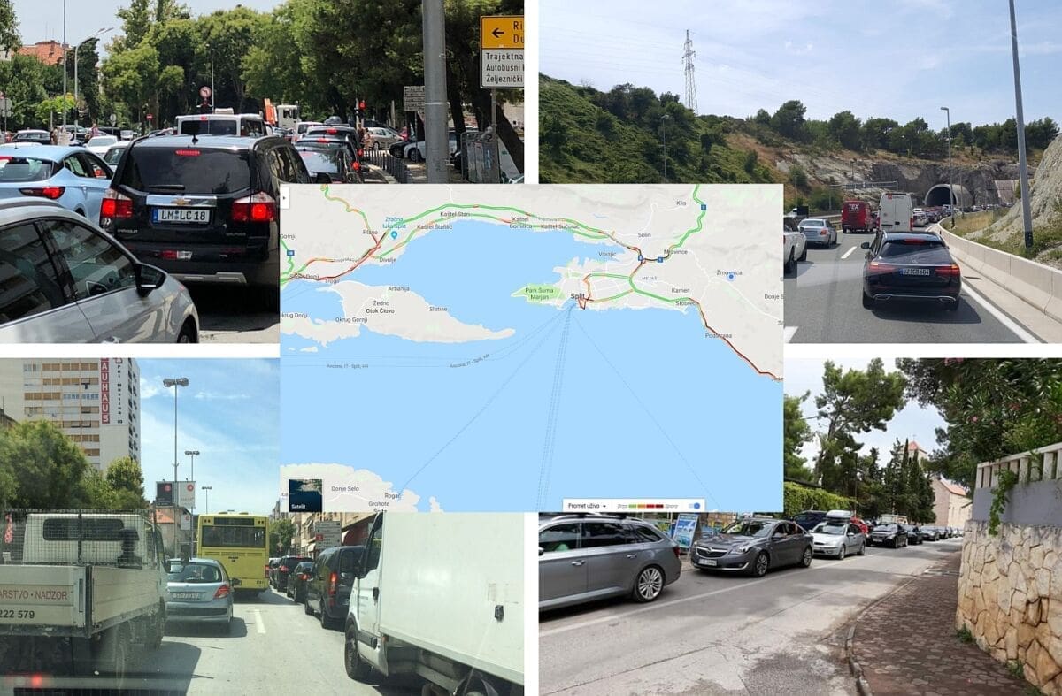 POTPUNI KOLAPS PROMETA OD TROGIRA DO OMIŠA! Ceste zakrčene, od Dugog Rata do Splita 5 i pol sati!