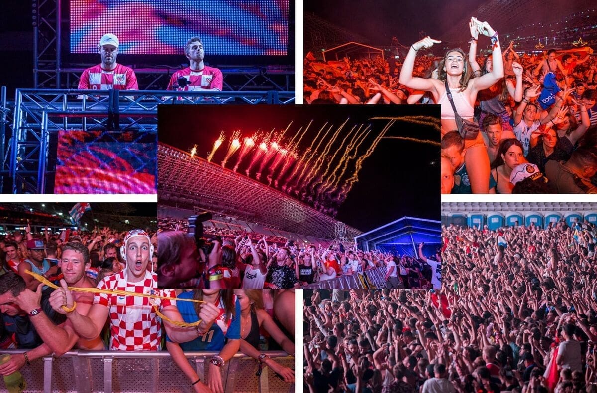 VATRENA GROZNICA TRESLA ULTRU Veći dio publike u "kockastom", The Chainsmokersi nastupili u hrvatskim dresovima