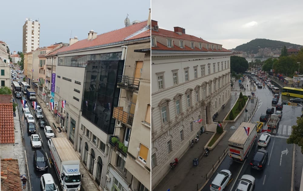 KIŠA POJAČALA KAOS NA SPLITSKIM CESTAMA Pogledajte kako gužve u Zvonimirovoj izgledaju iz zraka