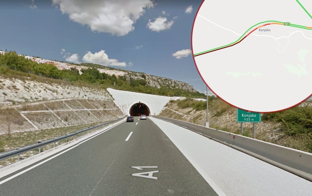 Miniranje na Dalmatini: Nakratko se zatvara tunel Konjsko