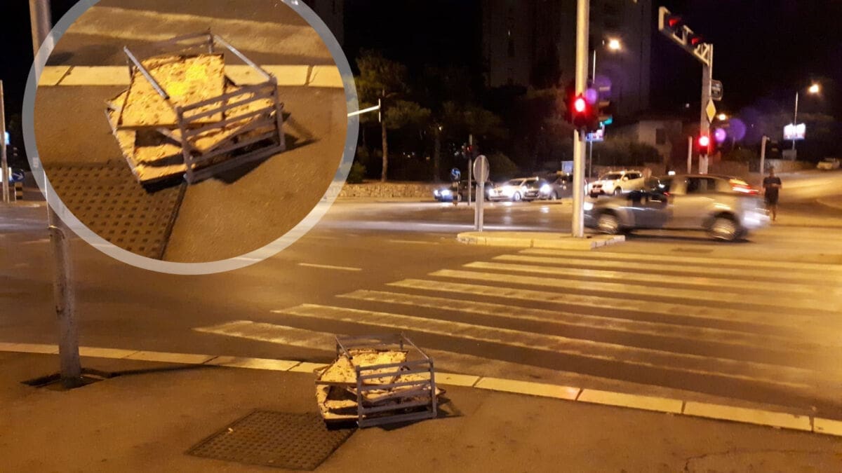 BIZARNA "DOSTAVA" Križanje u centru grada prekrile neispečene pizze: Motorist zamalo nastradao