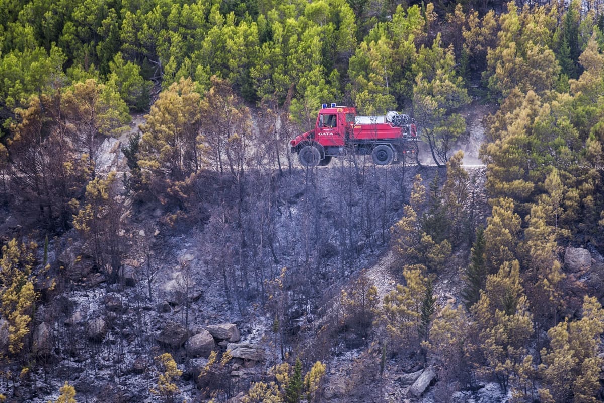 NOVI POŽAR NA BRAČU Drugi požar kao posljedica udara munje, gori između Bola i Gornjeg Humca