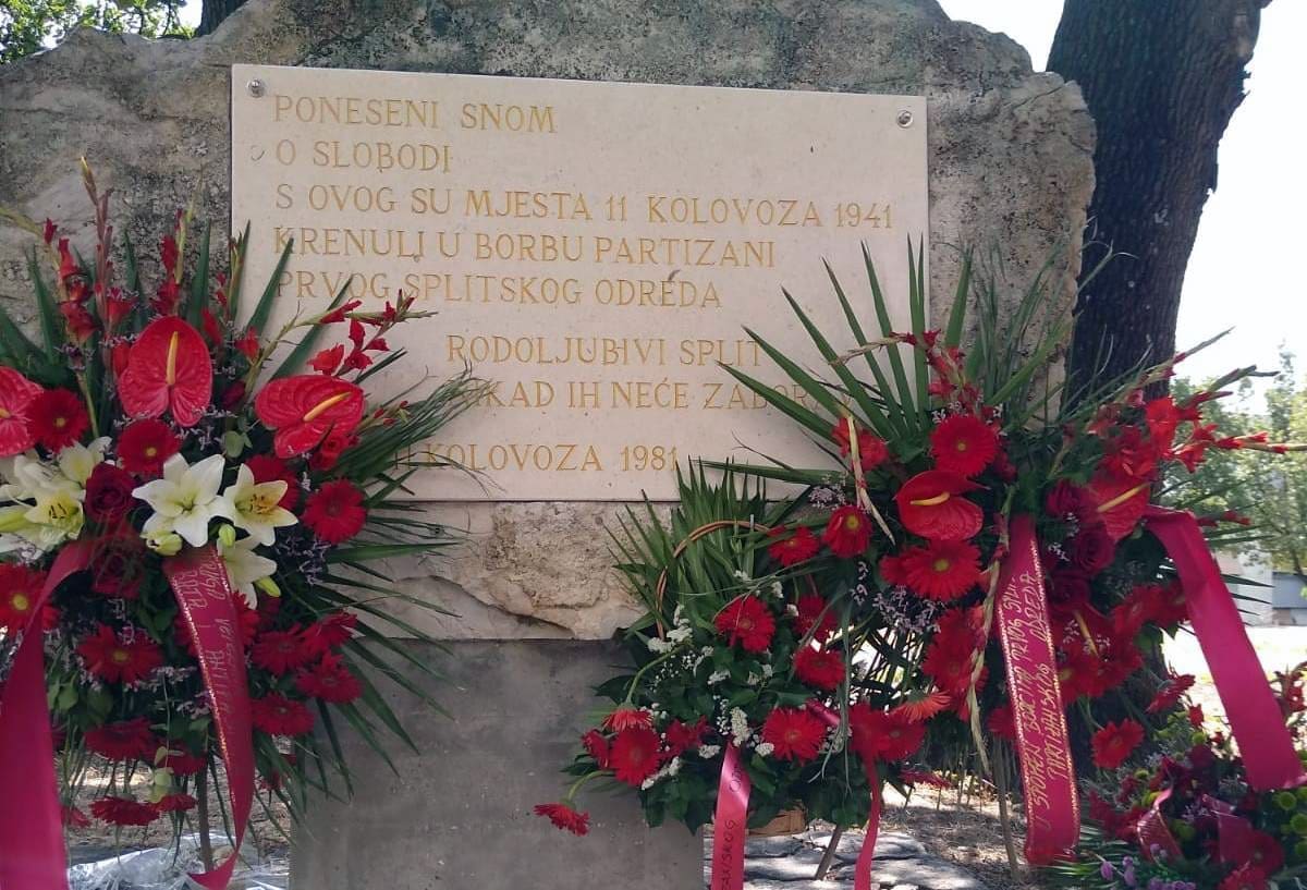 Rekordna brzina nakon vandalizma: Grad postavio novu ploču Prvom splitskom partizanskom odredu