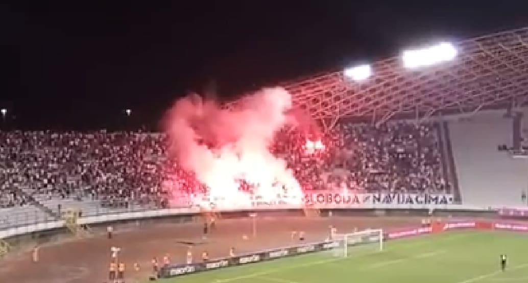 SJEVER U TIŠINI Torcida postavila transparent: "Uz vas smo do kraja..."