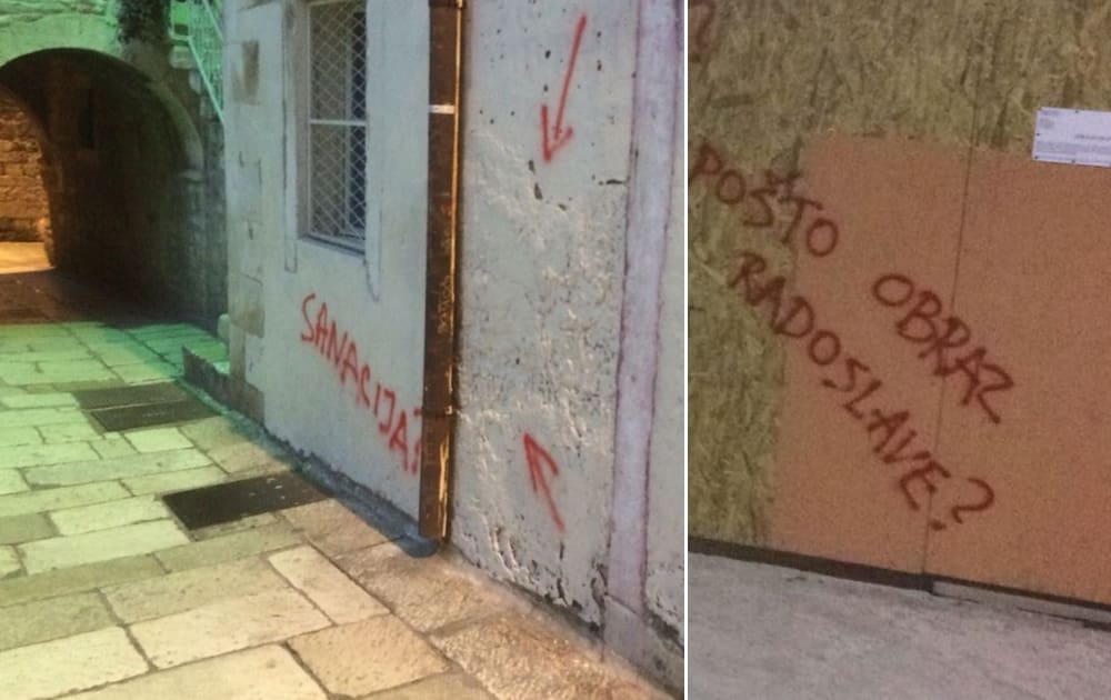 NOVI "NAPAD" GRAFITIMA U GETU Čelnik Konzervatorskog odjela na udaru splitskih aktivista!
