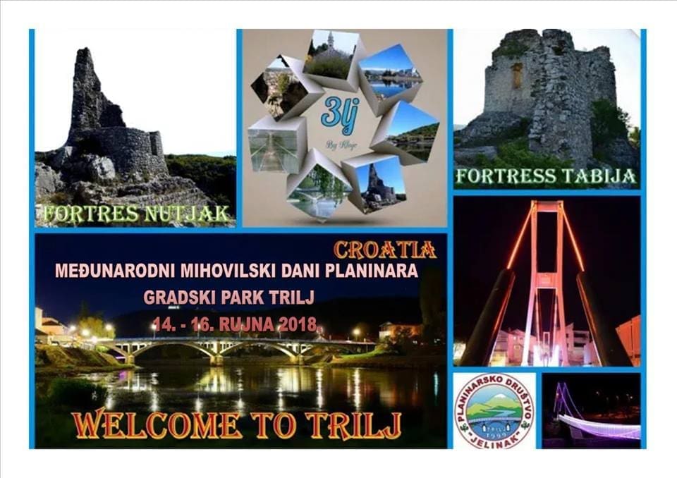 U Trilju od 14. do 16. rujna Međunarodni mihovilski dani planinara