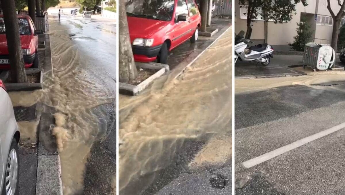 PUKNUĆE VODOVODNE CIJEVI U SPLITU Dio Ulice Matice hrvatske poplavljen, stigle cisterne s pitkom vodom