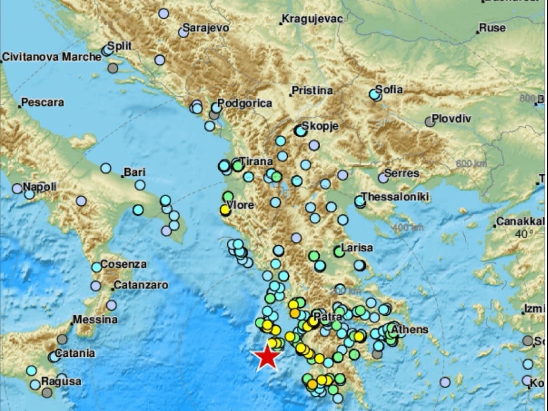 Vrlo snažan potres pogodio Grčku: Magnituda 6,6 po Richteru!