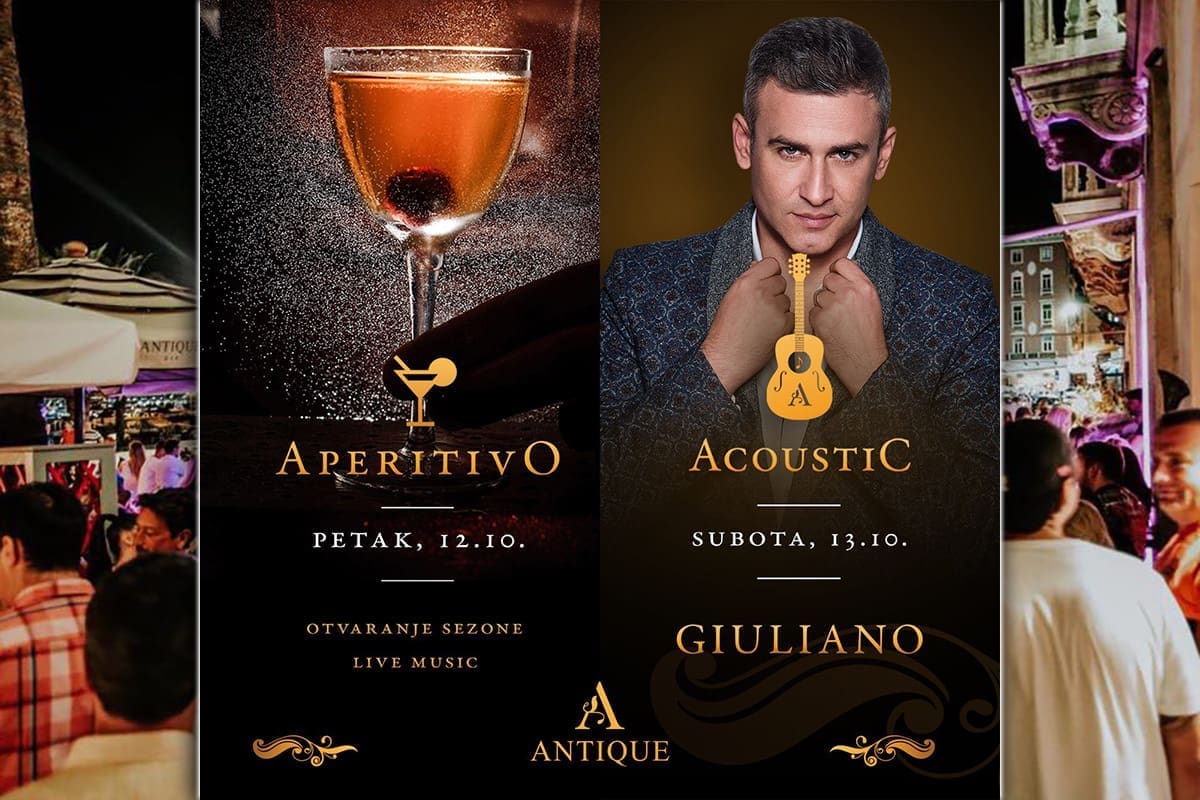 VIKEND U ANTIQUE BARU: U petak uživajte uz pršut i vrhunsko vino, u subotu akustična večer uz Giuliana i Diktatore!