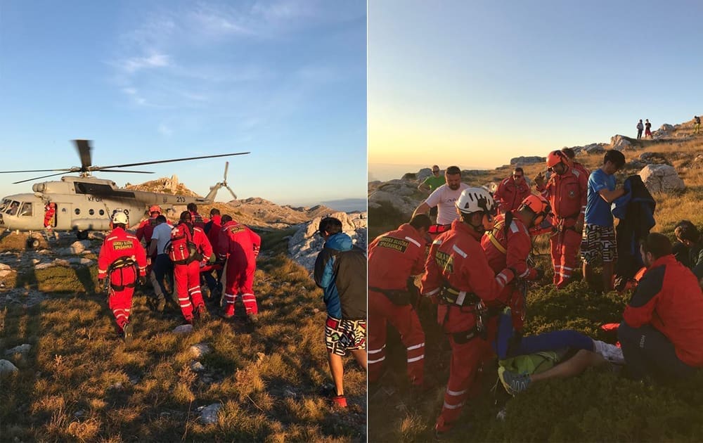 AKCIJA USPJEŠNO OKONČANA Spašavatelji iz Šibenika i Splita spasili ranjenog lovca