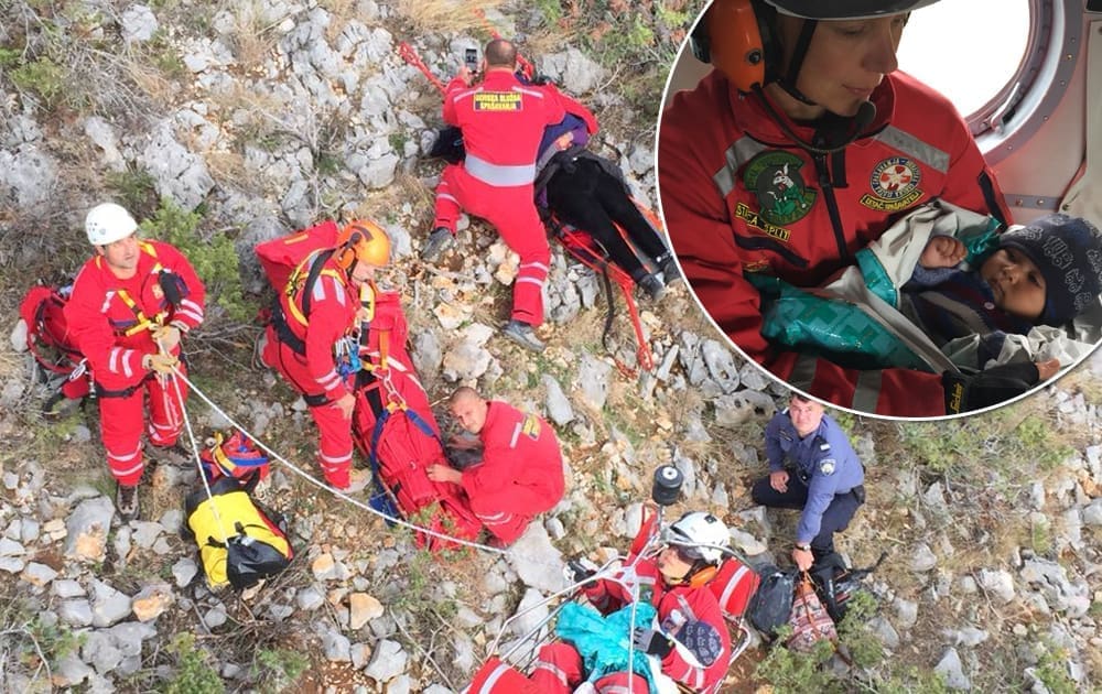 DRAMA NA GRANICI: HGSS helikopterom spašavao trudnicu i petomjesečno dijete