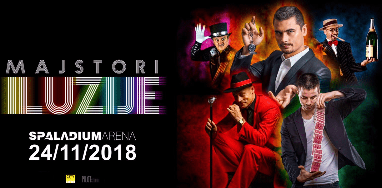 MAJSTORI ILUZIJE Pet vrhunskih mađioničara stiže u Spaladium Arenu
