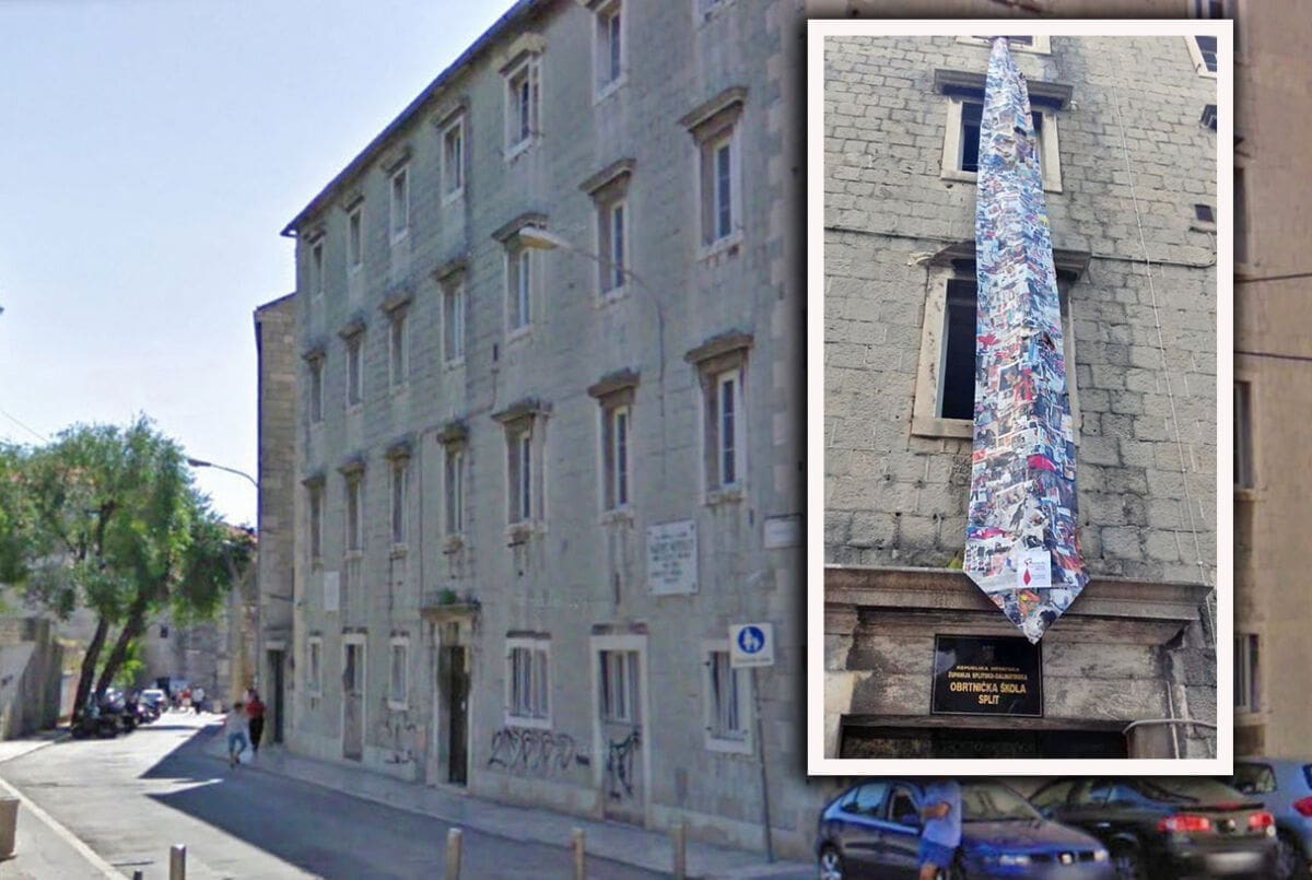 SVAKA ČAST Učenici splitske Obrtničke škole napravili višemetarsku kravatu