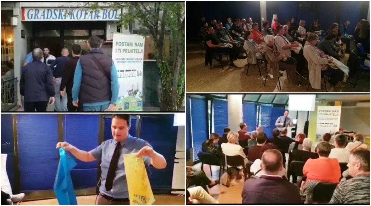 Uspješno održana prva edukacija o odvajanju otpada na kućnom pragu u Splitu