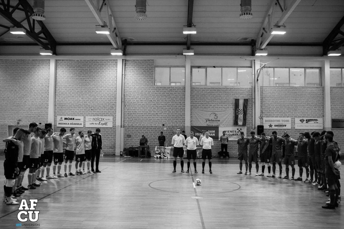 ZA TRAGIČNO PREMINULU STUDENTICU Igrači AFC Universitasa igrali noseći crne vrpce u znak sjećanja na Mariju Čorić