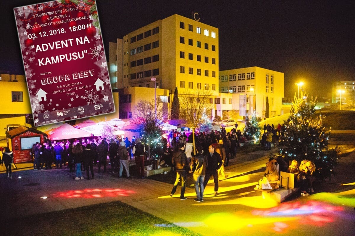 ADVENT NA KAMPUSU Bogata predbožićna događanja za splitske studente: Otvaranje uz grupu Best!