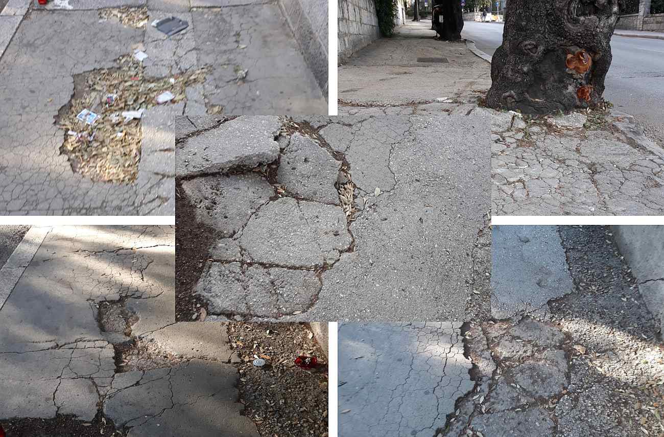 IZROVANI NOGOSTUP VUKOVARSKE ULICE "Ljudi tu padaju i lome ruke, roditelji s kolicima ne mogu proći"