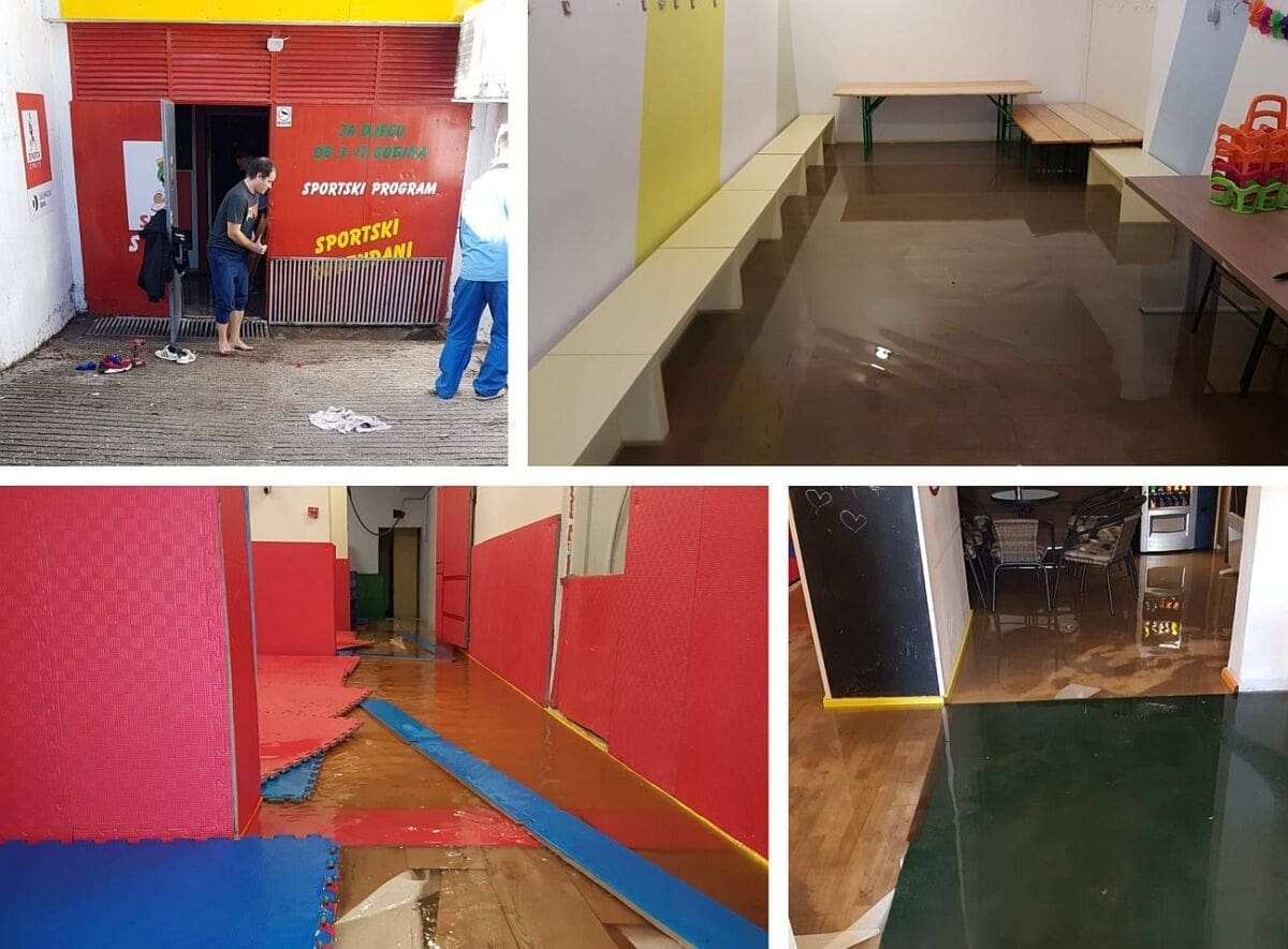 OGROMNA ŠTETA Pogledajte posljedice poplave prostorije Sportske udruge Sparta