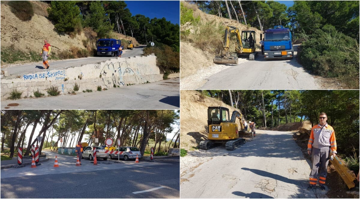 Započela sanacija pristupne ceste za plažu Obojena svjetlost